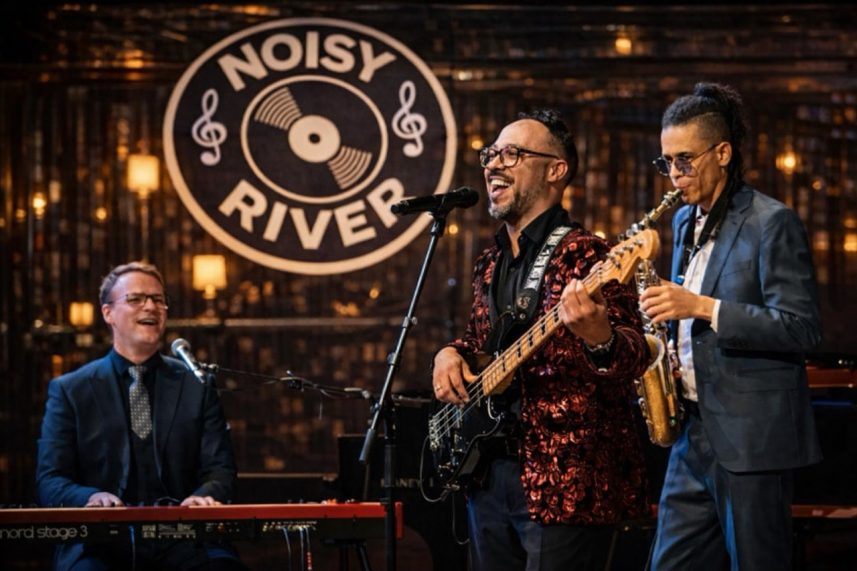 Живая музыка в ресторане Noisy River в Санкт-Петербурге — группа Кубинская ночь на сцене